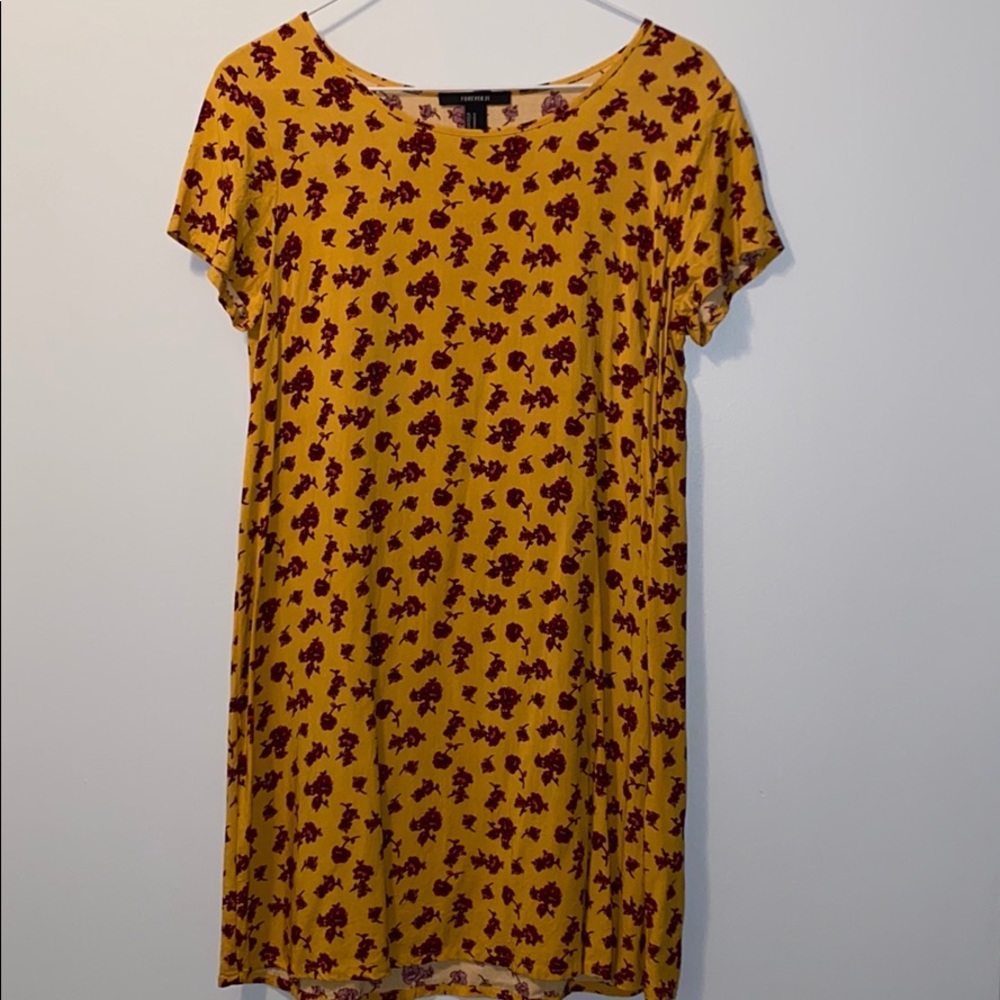 Forever 21 Yellow Floral Dress